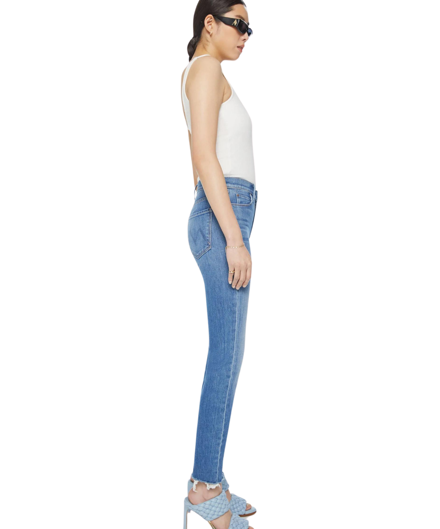 The Mid Rise Dazzler Ankle Fray