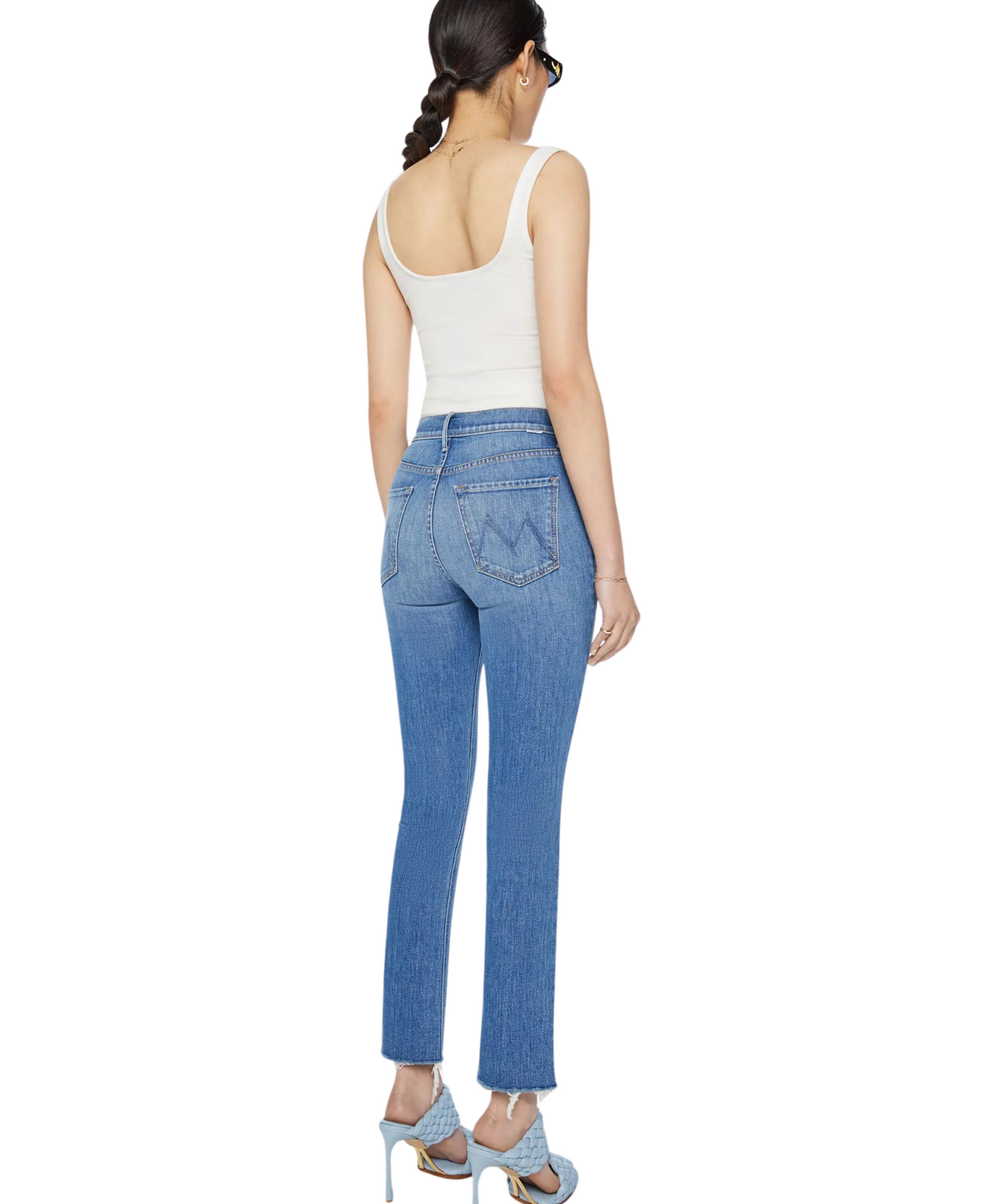 The Mid Rise Dazzler Ankle Fray