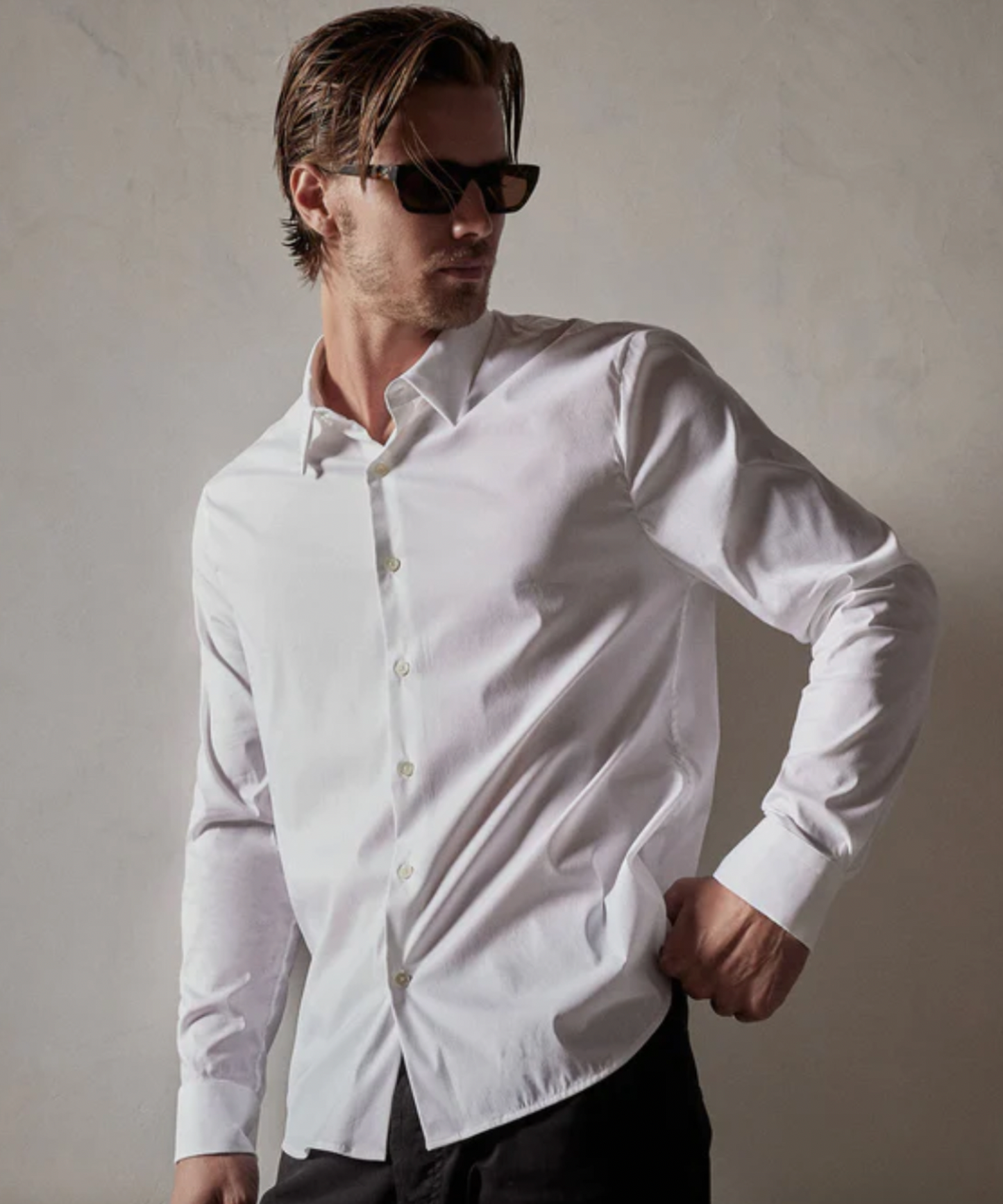 Matte Stretch Poplin Shirt
