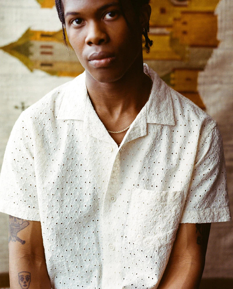 Floral Eyelet Shirt