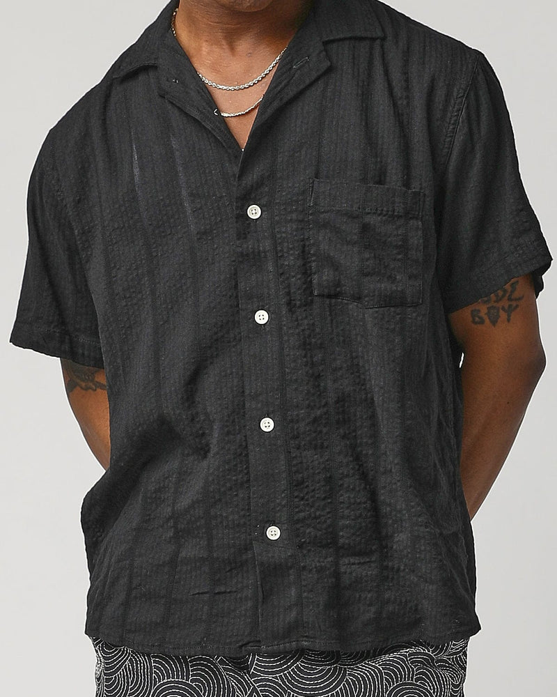 Striped Seersucker Shirt