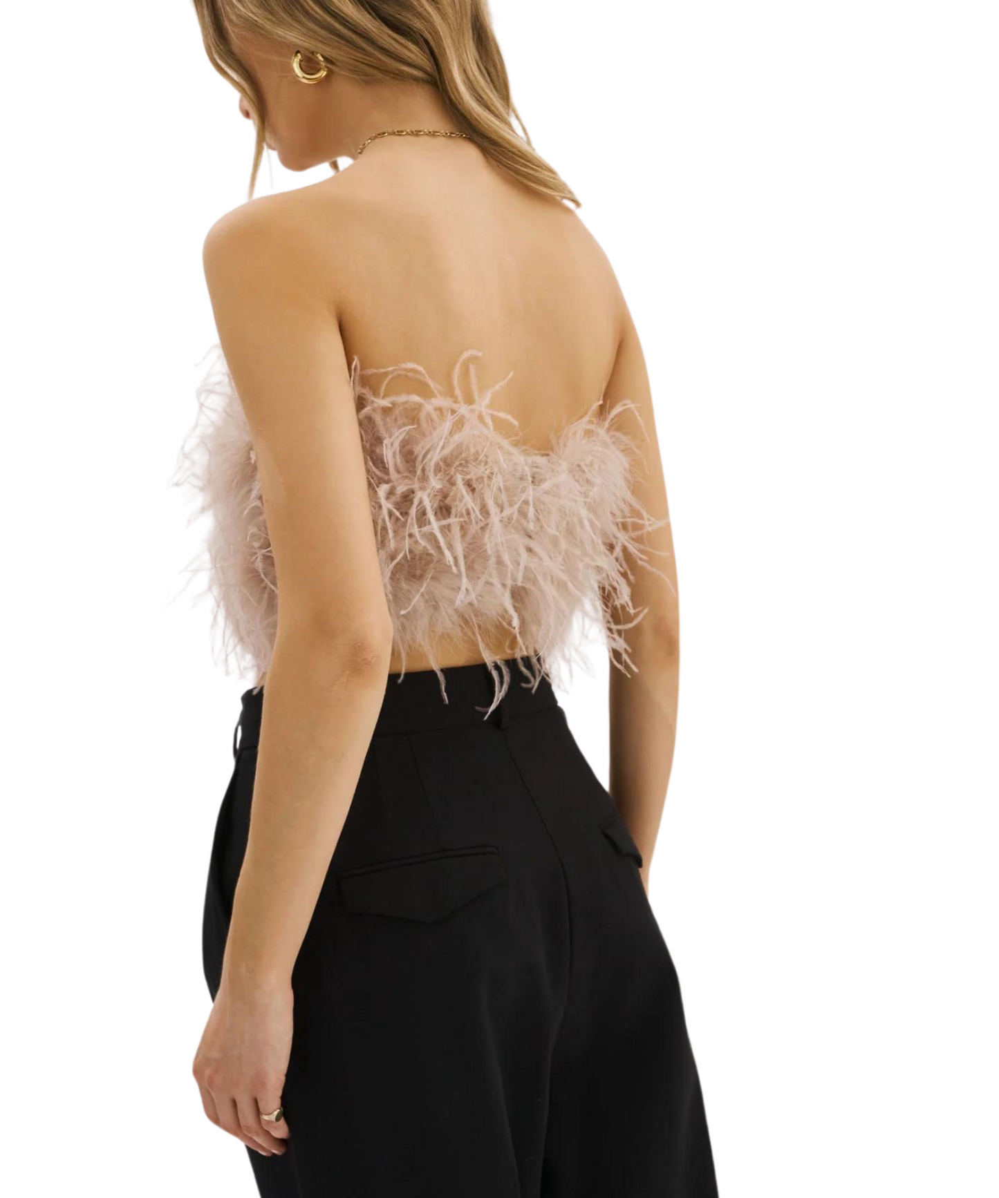 Zaina Feather Bustier