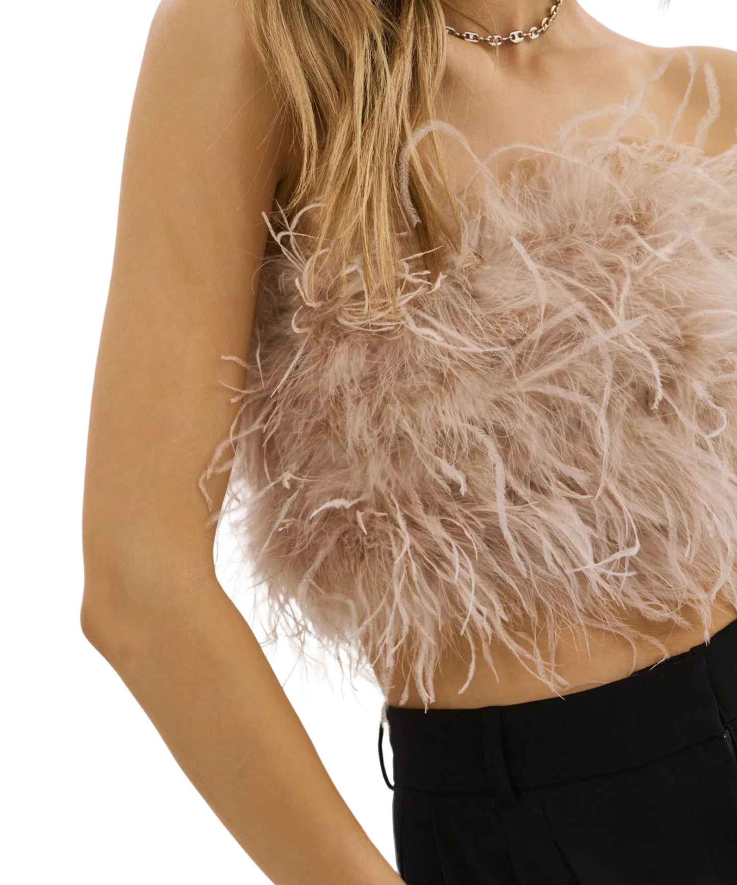 Zaina Feather Bustier