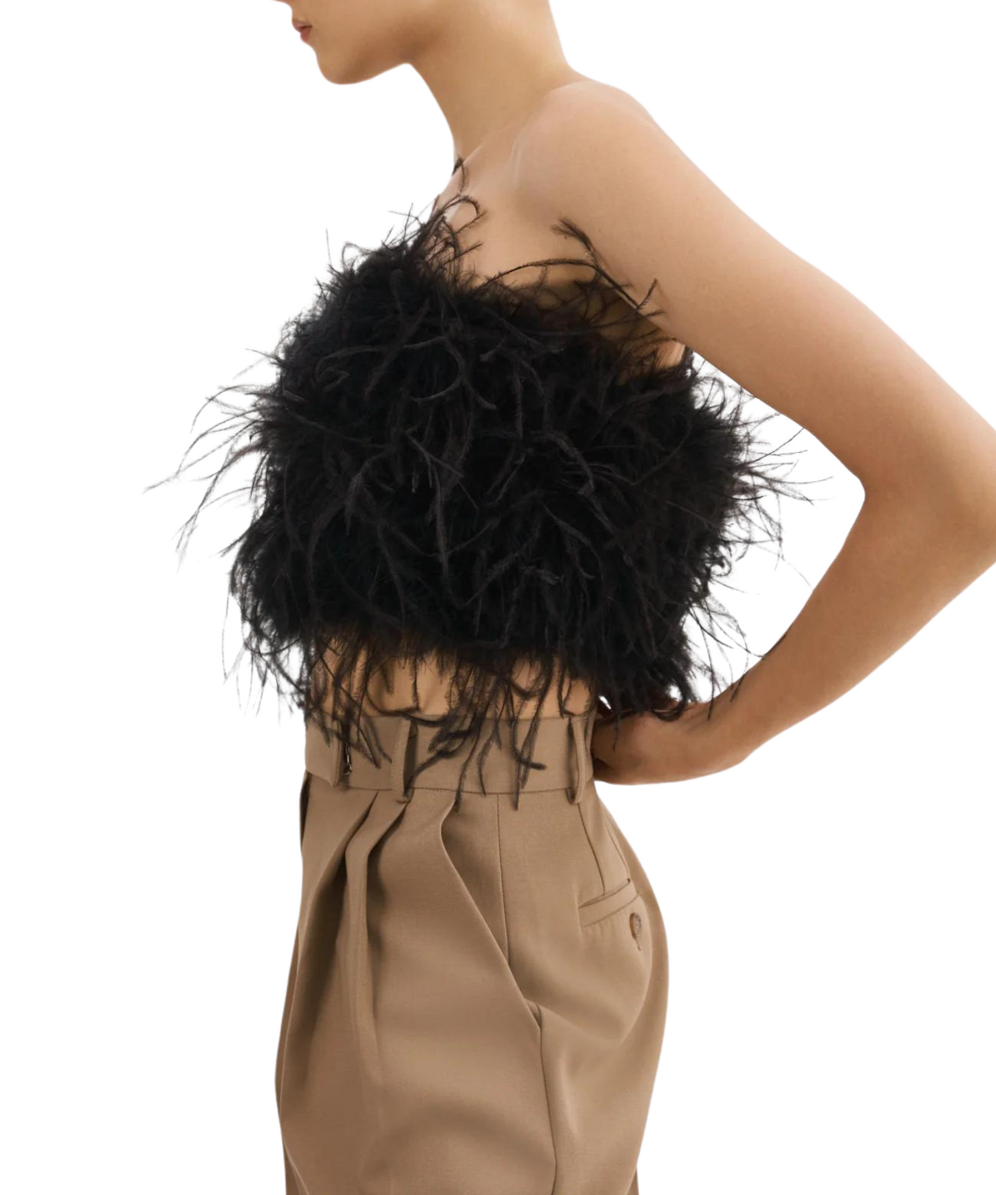 Zaina Feather Bustier