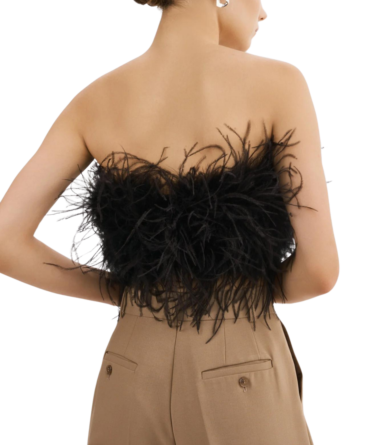 Zaina Feather Bustier