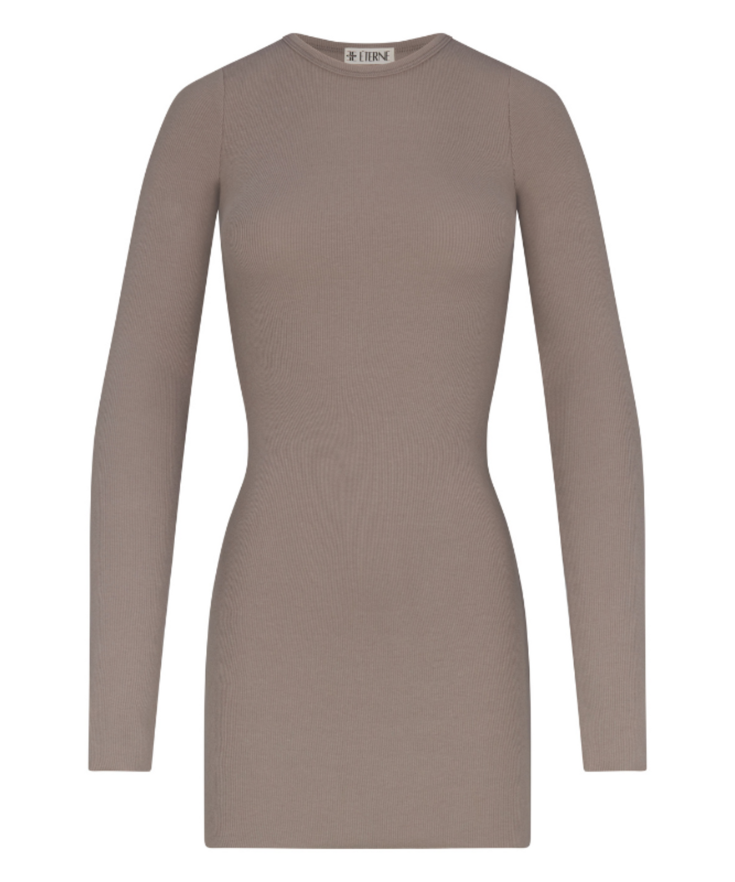 Long Sleeve Crewneck Mini Dress